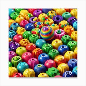 Colorful Beads 1 Canvas Print