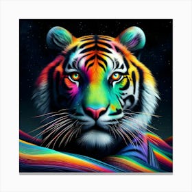 Rainbow Tiger 1 Canvas Print