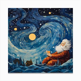 Celestial Santa's Sojourn Canvas Print