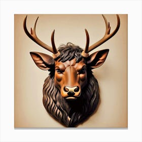 Deer Head 27 Canvas Print