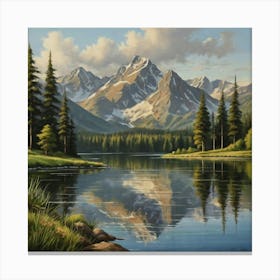 Mountain Lake 2 Canvas Print