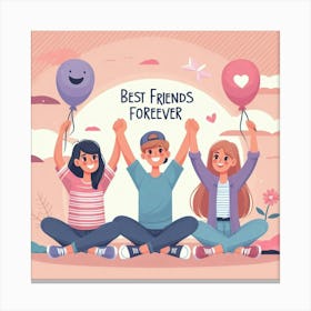 Best Friends Forever Canvas Print