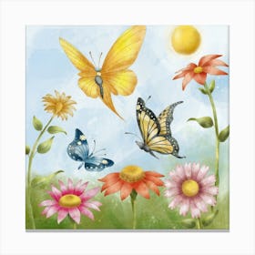 Soothing Butterfles Canvas Print