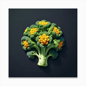 Florets Of Broccoli 33 Canvas Print