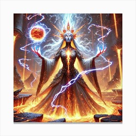 Queen Sorath Core Energy Mastery Canvas Print