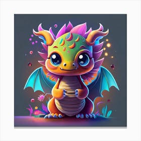 Cute Dragon 4 Canvas Print