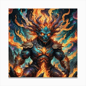 Fire Demon Canvas Print