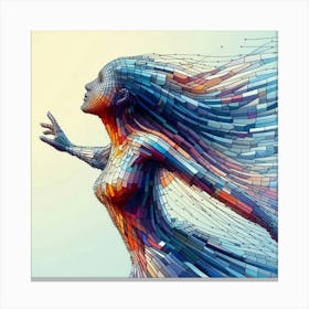 Abstract Woman Canvas Print