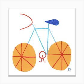 Bike 1 Square Canvas Print