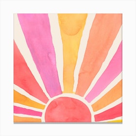Sun Is Sunshine Square Canvas Print