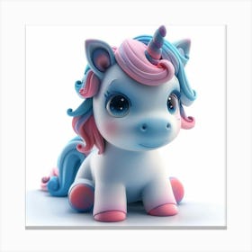 Cute Unicorn 861 Canvas Print