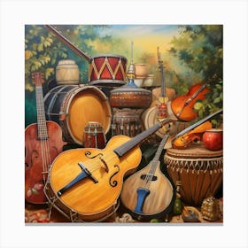 Music Instruments Canvas Print