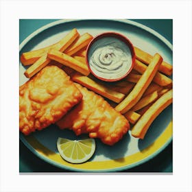 Fish And Chips Canvas Print