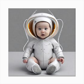 Baby In Spacesuit 1 Canvas Print