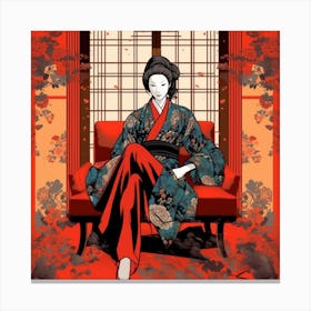 Geisha 4 Canvas Print