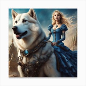 Wolfgirl Canvas Print