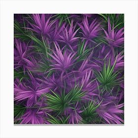 Purple Plants Background Canvas Print