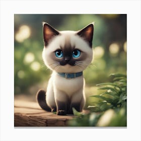 Siamese Cat 2 Canvas Print