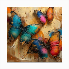 Colorful Butterflies Canvas Print