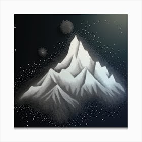 Snowy Mountains Canvas Print