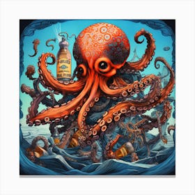 Octopus 4 Canvas Print
