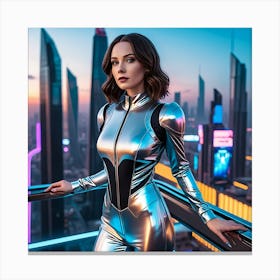 Futuristic Woman 19 Canvas Print