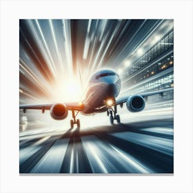 Airport - Airplane Stock Videos & Royalty-Free Footage Canvas Print