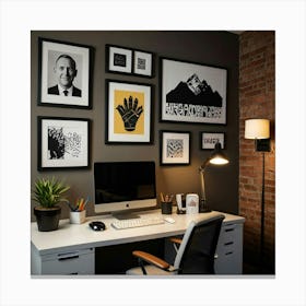 Home Office 3 Canvas Print