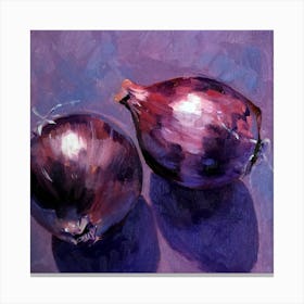 Purple Onions Canvas Print