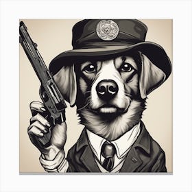 Police Dog Canvas Print