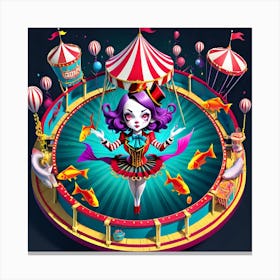 Circus Girl Canvas Print