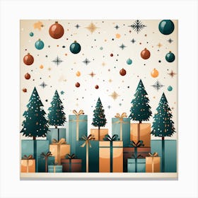 Christmas Tree Background Canvas Print