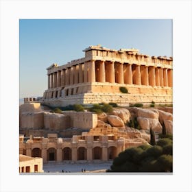 Acropolis Stock Videos & Royalty-Free Footage Canvas Print