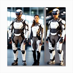 Building A Strong Futuristic Suit Like The One In The Image Requires A Significant Amount Of Expertise, Resources, And Time 13 Canvas Print