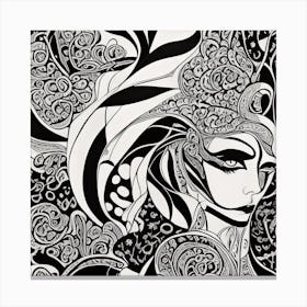 Psychedelic Woman Canvas Print