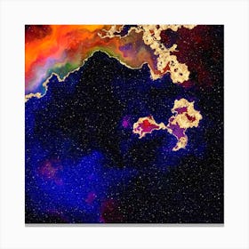 100 Nebulas in Space with Stars Abstract n.075 Canvas Print