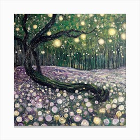 Tree Of Light Klimt Inspired Canvas Print