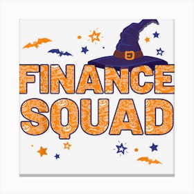 Finance Squad Witch Halloween Matching Financial Canvas Print