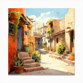 Mexican Pueblo Canvas Print