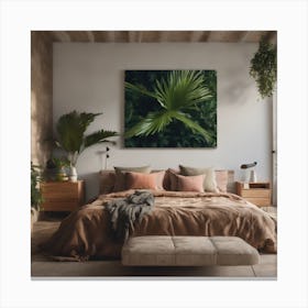 Tropical Bedroom Canvas Print