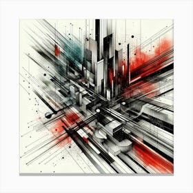 Abstract Cityscape Canvas Print