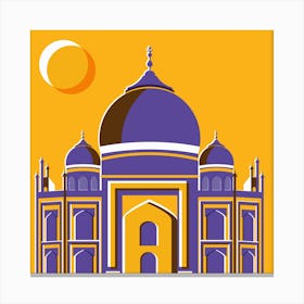 Taj Mahal Square Canvas Print