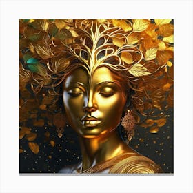 Golden Goddess 2 Canvas Print