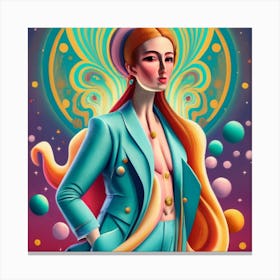 Venus In A Suit Canvas Print