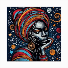 Nebylith Celestial Portrait Canvas Print