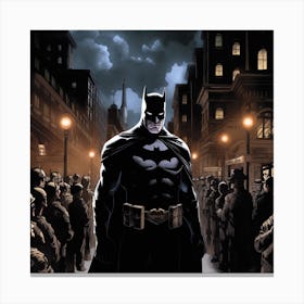 Richardvachtenberg Batman Disappears Into The Night At The Chap 1042e868 Efad 433b Bdfc A5011a6a1a72 Canvas Print