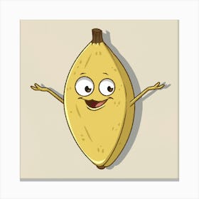 Banana Cartoon 1 Canvas Print