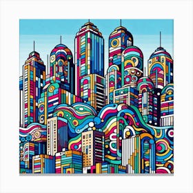 Cityscape 8 Canvas Print