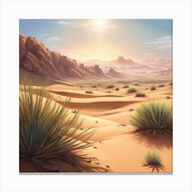 Desert Landscape 9 Canvas Print