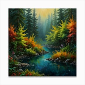 Autumn In The Forest 1 Canvas Print